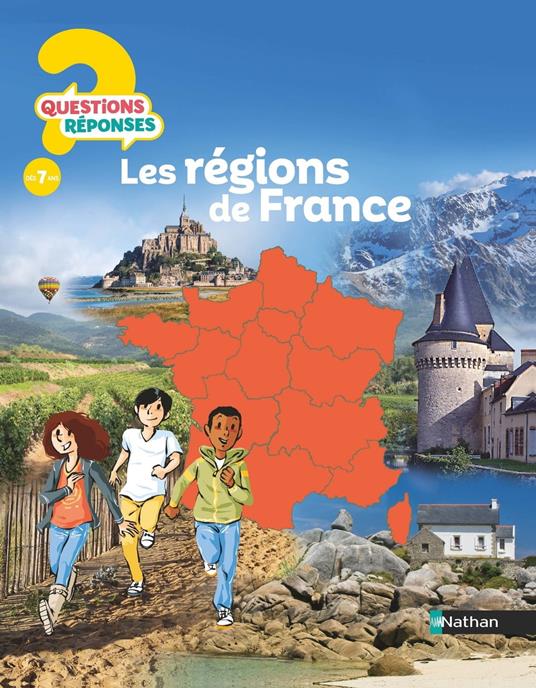 Les régions de France - Questions/Réponses - doc dès 7 ans - Mirza Sandrine,Emmanuel Cerisier - ebook