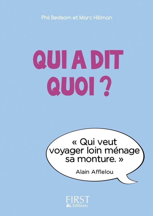 Petit Livre - Qui a dit quoi ?