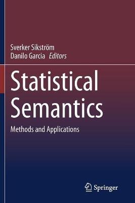 Statistical Semantics: Methods and Applications - cover