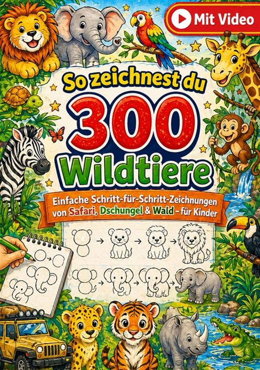So zeichnest du 300 Wildtiere
