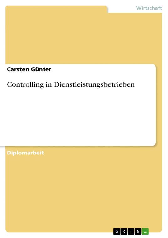 Controlling in Dienstleistungsbetrieben