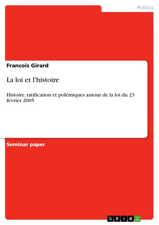 La loi et l'histoire