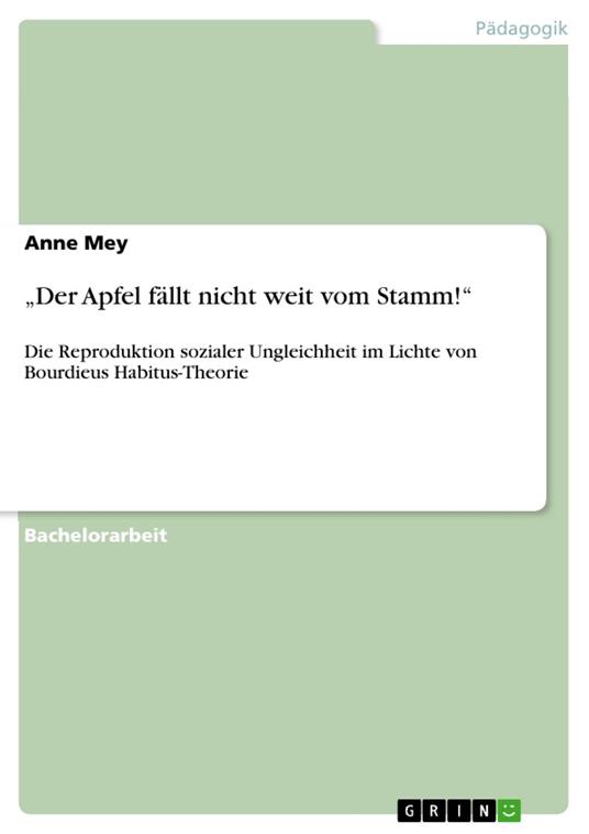 „Der Apfel fällt nicht weit vom Stamm!“