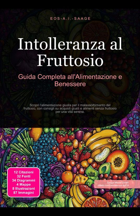 Intolleranza al Fruttosio: Guida Completa all'Alimentazione e Benessere - Eos A.I. Saage - ebook