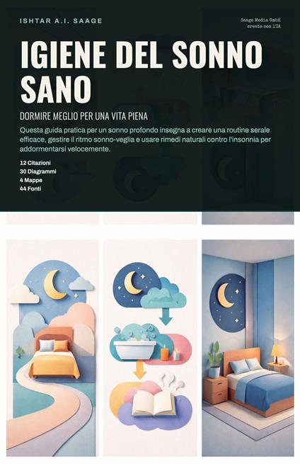 Igiene del Sonno Sano: Dormire Meglio per una Vita Piena - Ishtar A.I. Saage - ebook
