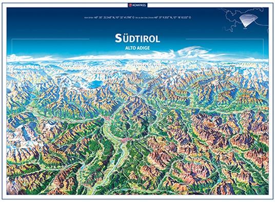 Cartina n. 374. Alto Adige, Dolomiti. Ediz. multilingue - copertina