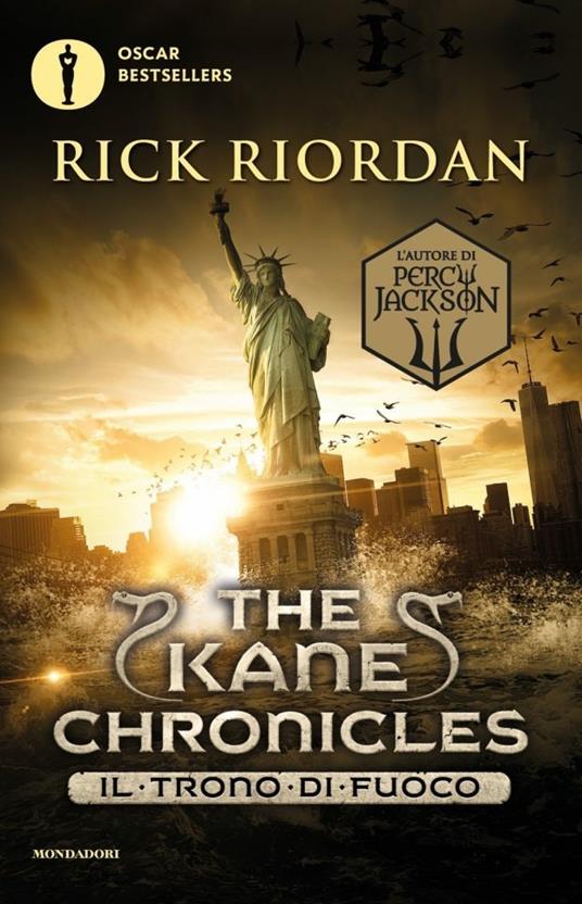 Il trono di fuoco. The Kane Chronicles. Vol. 2 - Rick Riordan - copertina