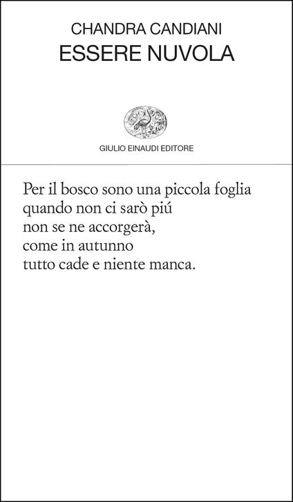 Essere nuvola - Chandra Livia Candiani - copertina