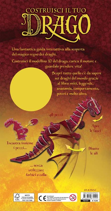 Costruisci il tuo drago. Con modellino di drago e motore - Dugald Steer - 5