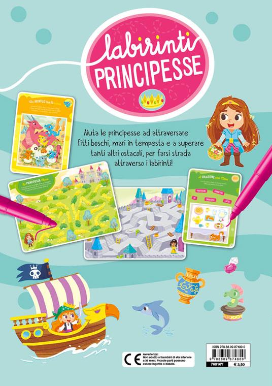Labirinti. Principesse. Creo gioco coloro. Ediz. illustrata - Francesca Pellegrino - 7