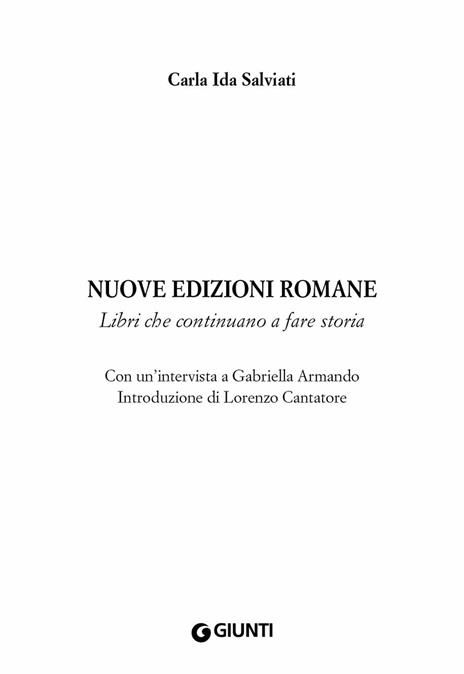 Nuove Edizioni Romane. Libri che continuano a fare storia - Carla Ida Salviati - 4