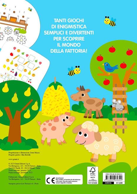 Mini enigmistica della fattoria. Ediz. a colori - Irene Mazza - 2