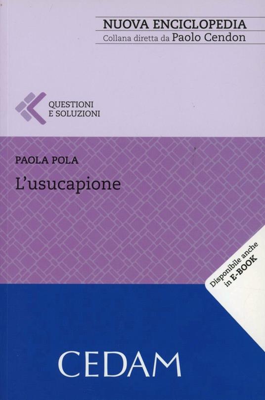 L'usucapione - Paola Pola - copertina