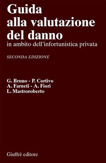 Guida alla valutazione del danno. In ambito dell'infortunistica privata - copertina