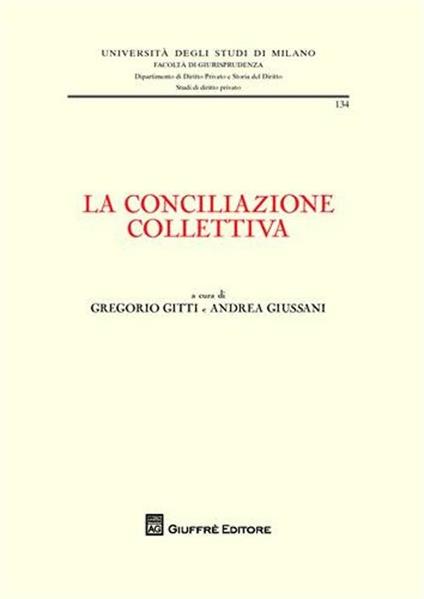 La conciliazione collettiva - copertina