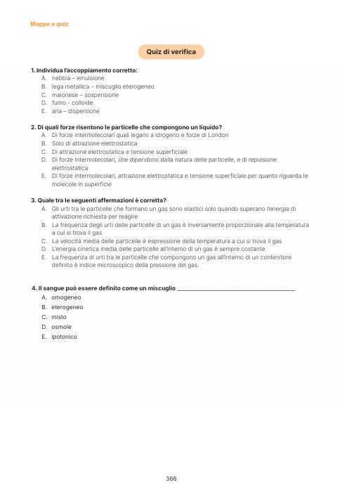 Chimica per il semestre filtro. Teoria, mappe concettuali, quiz commentati - 7