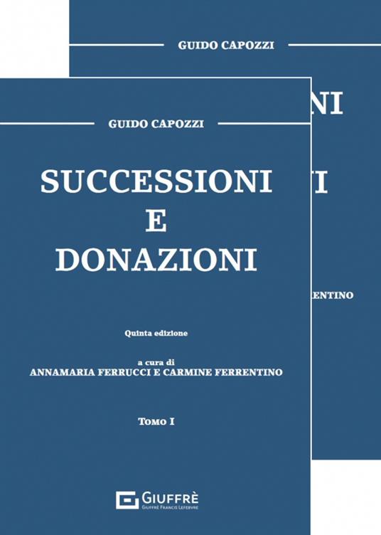 Successioni e donazioni - Guido Capozzi - copertina