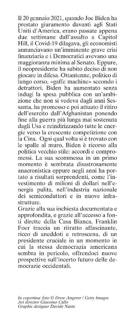 L'ultimo dei politici. Perché con Joe Biden finisce un'epoca - Franklin Foer - 4