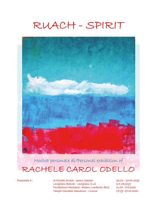 Ruach - Spirit. Personal art exhibition. Artist Rachele Carol Odello - Rachele Carol Odello - copertina