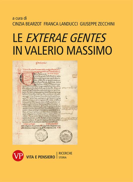 Le exterae gentes in Valerio Massimo - copertina