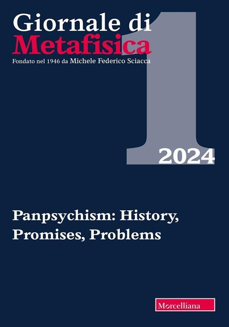 Giornale di metafisica (2024). Vol. 1: Panpsychism: history, promises, problems. Ediz. italiana e inglese - copertina