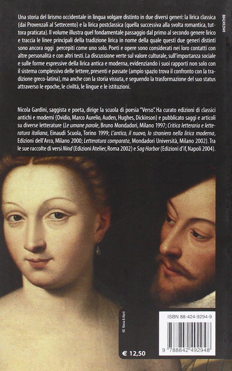 Storia della poesia occidentale. Lirica e lirismo dai provenzali ai postmoderni