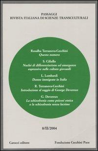 Passaggi (2004). Rivista italiana di scienze transculturali. Vol. 8 - copertina