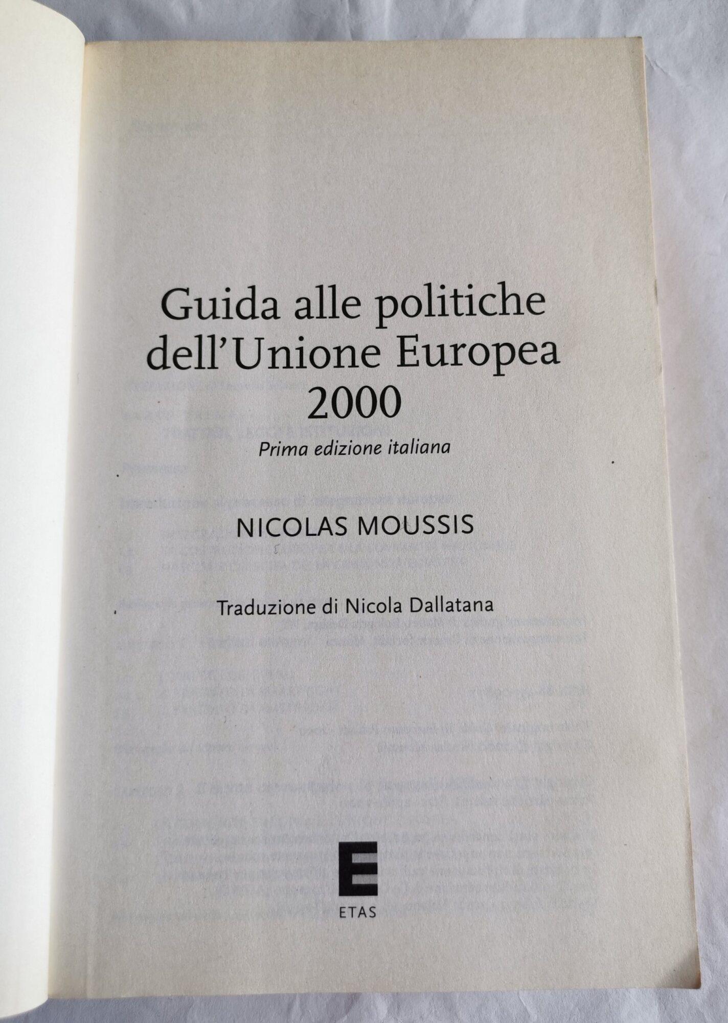 Guida alle politiche dell'unione europea 2000