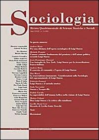 Sociologia. Rivista quadrimestrale di scienze storiche e sociali (2005). Vol. 3 - copertina