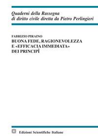 Buona fede, ragionevolezza e «efficacia immediata» dei principi - Fabrizio Piraino - copertina
