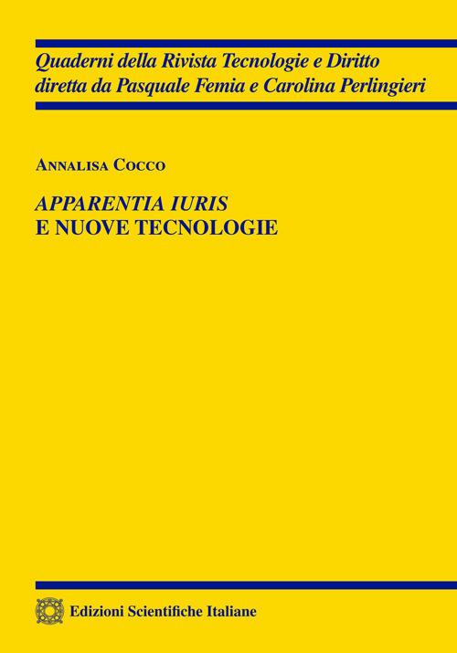 Apparentia iuris e nuove tecnologie - Annalisa Cocco - copertina