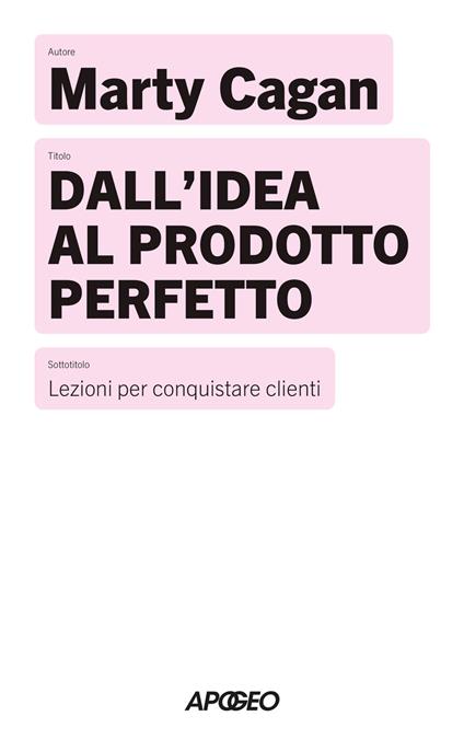 Dall'idea al prodotto perfetto. Lezioni per conquistare clienti - Marty Cagan - copertina