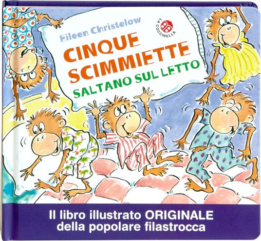 Cinque scimmiette saltano sul letto. Ediz. illustrata - 7