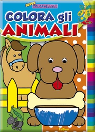Colora gli animali. Ediz. illustrata. Con gadget - copertina
