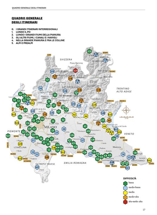 Lombardia in bicicletta. Guida completa agli itinerari ciclabili e ciclocampestri, alle ciclovie, alle piste ciclabili e alle greenways - Albano Marcarini - 2