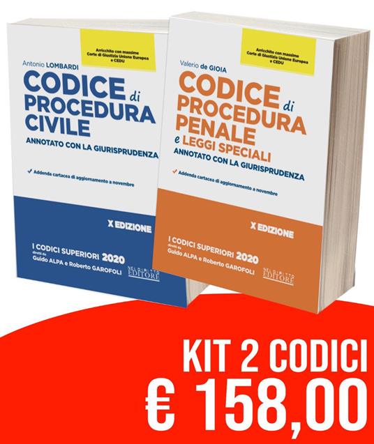 Kit Codici Esame Avvocato 2021: Codice civile. Annotato con la giurisprudenza-Codice di procedura penale e leggi speciali. Annotato con la giurisprudenza - Roberto Garofoli,Maria Iannone - copertina