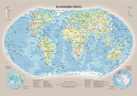 Planisfero fisico e politico - copertina