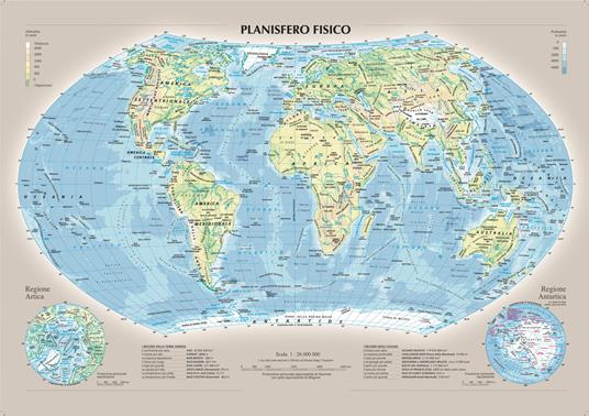 Planisfero fisico e politico - copertina