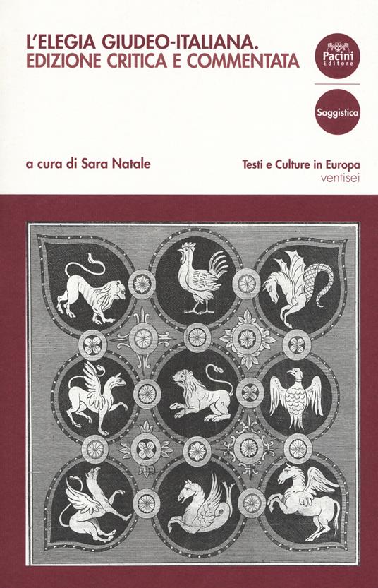 L'elegia giudeo-italiana. Ediz. critica - Sara Natale - copertina