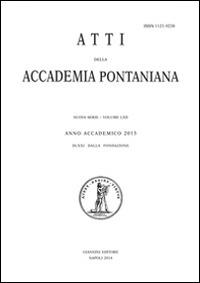 Atti della Accademia Pontaniana (2013). Vol. 42 - copertina