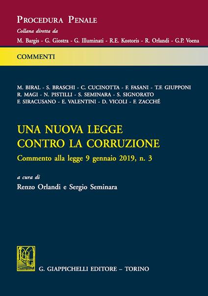 Una nuova legge contro la corruzione - copertina