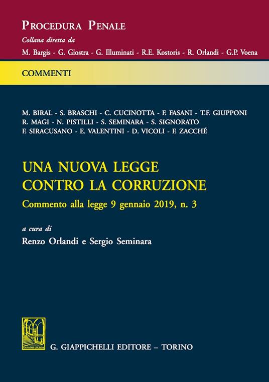 Una nuova legge contro la corruzione - copertina