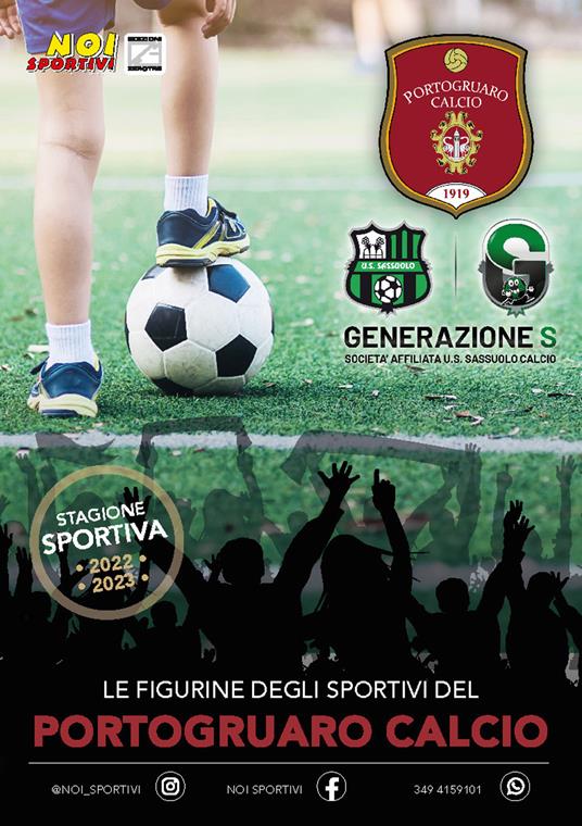 Portogruaro calcio. Album con collezione completa di figurine non imbustate - copertina