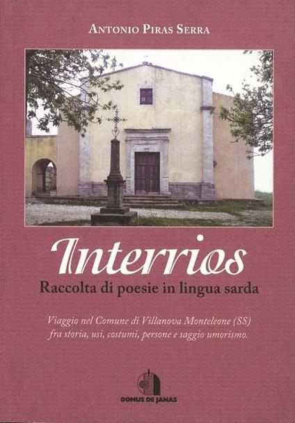 Interrios. Raccolta di poesie in lingua sarda - Antonio Piras Serra - copertina