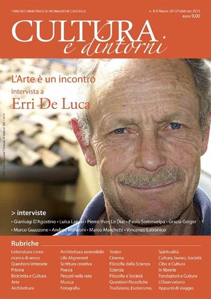 Cultura e dintorni. Periodico bimestrale di informazione culturale. Vol. 8-9 - copertina