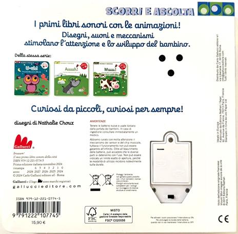 Bruuum! Il mio primo libro sonoro della città! Ediz. a colori - Nathalie Choux - 4