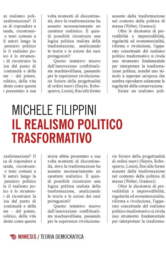 Il realismo politico trasformativo - Michele Filippini - copertina