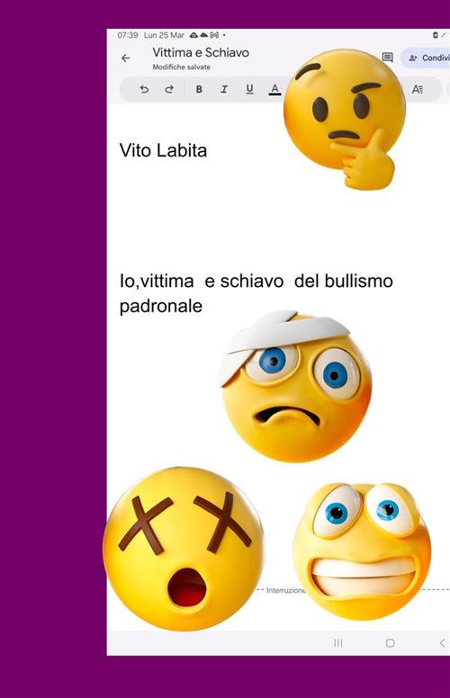Io, vittima e schiavo del bullismo padronale - Vito Labita - ebook