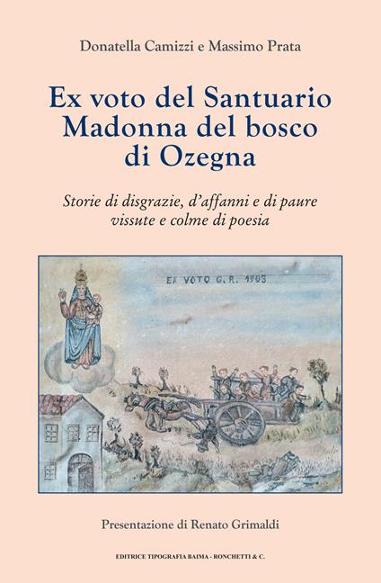 Ex voto del Santuario Madonna del bosco di Ozegna. Storie di disgrazie, d'affanni e di paure vissute e colme di poesia - Donatella Camizzi,Massimo Prata - copertina