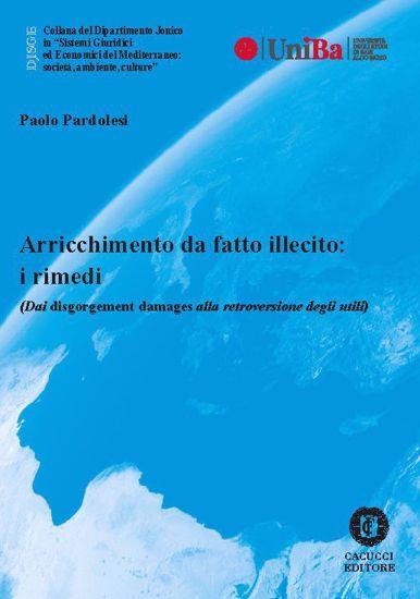 Arricchimento da fatto illecito: i rimedi (Dai disgorgement damages alla retroversione degli utili) - Paolo Pardolesi - copertina